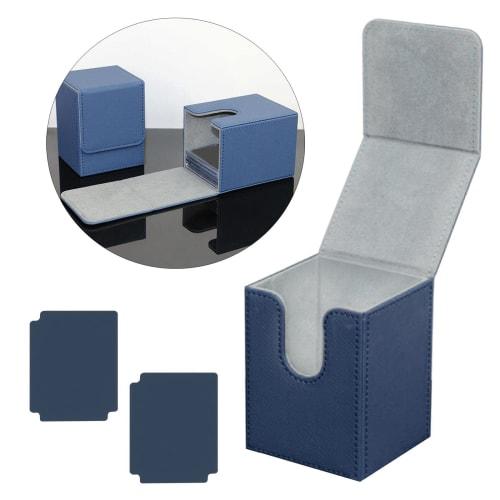 

HARUMAKI Deck Case, Storage Box, Game Card Box, Deck Box, Trading Card Case, Magnetic Loader Compatible, PU Leather, Large Capacity, Holds Over 100 Sl