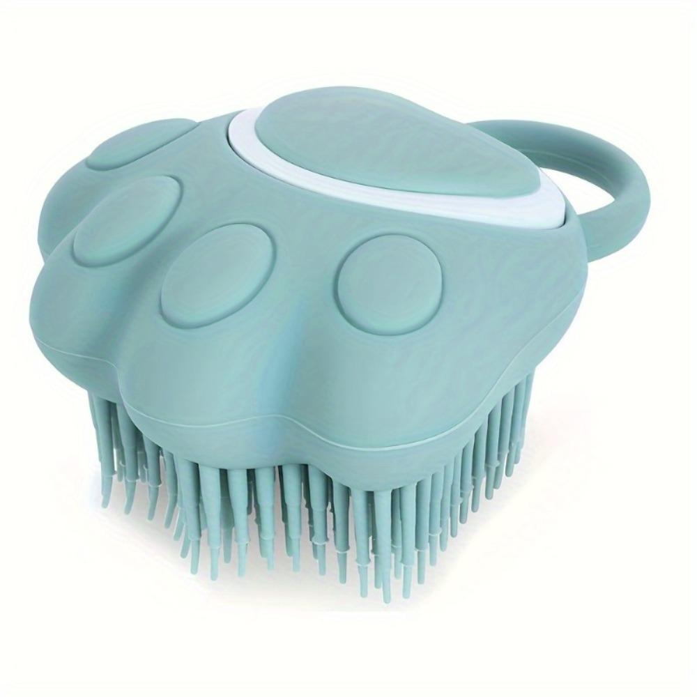 Multifunctional Brush 1pc, Bath Massage Shampoo Bath Cleansing Face Brush Silicone Dog Massage Brush Hair Beauty Soft Shampoo Dispenser