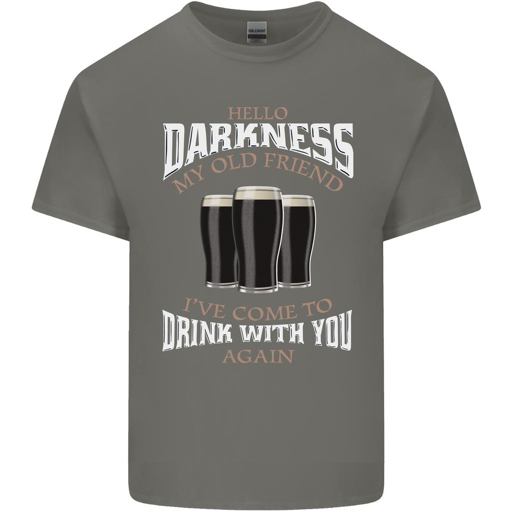 Hello Darkness My Old Friend Funny Guiness Unisexs Light Cotton TShirt