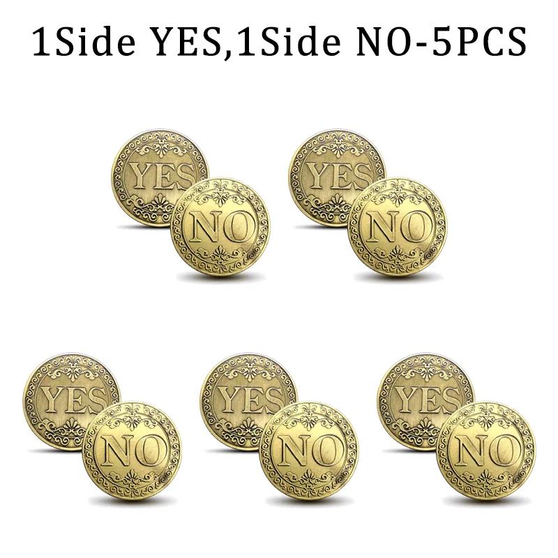 YES NO Decision Coins Magic Coin Collections Good Luck Vintage Antique Bronze Wish Lucky Coin US Coins Commemorative Gold Coins