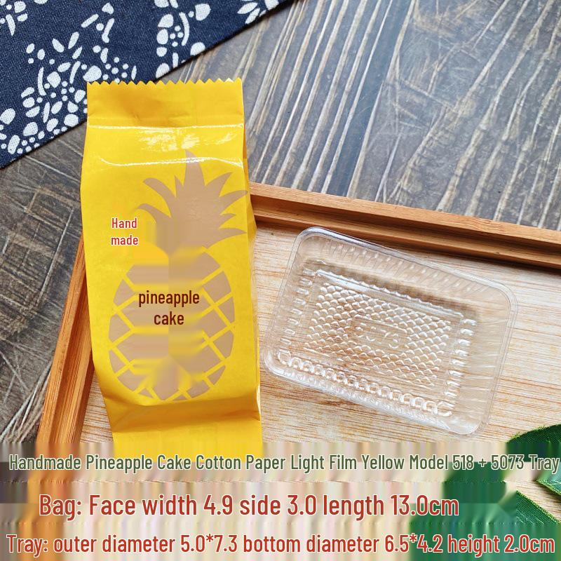 Handmade Pineapple Cake Packaging: 30g or 50g Paper Bag, Cotton Finish
