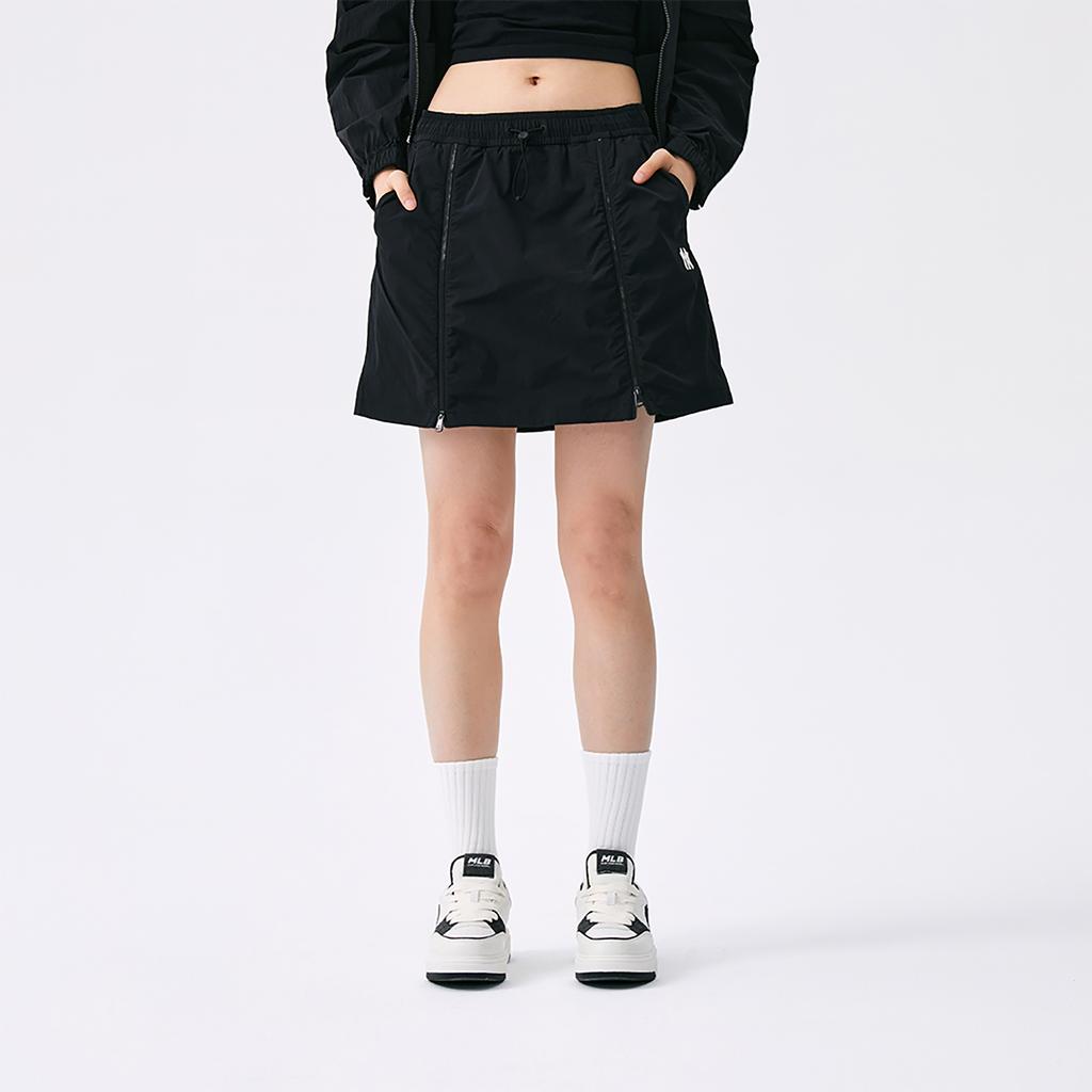 New MLB New York Yankees Basic Collection SS25 Casual Short Skirts Women's Black 3FSKB0753-50BKS