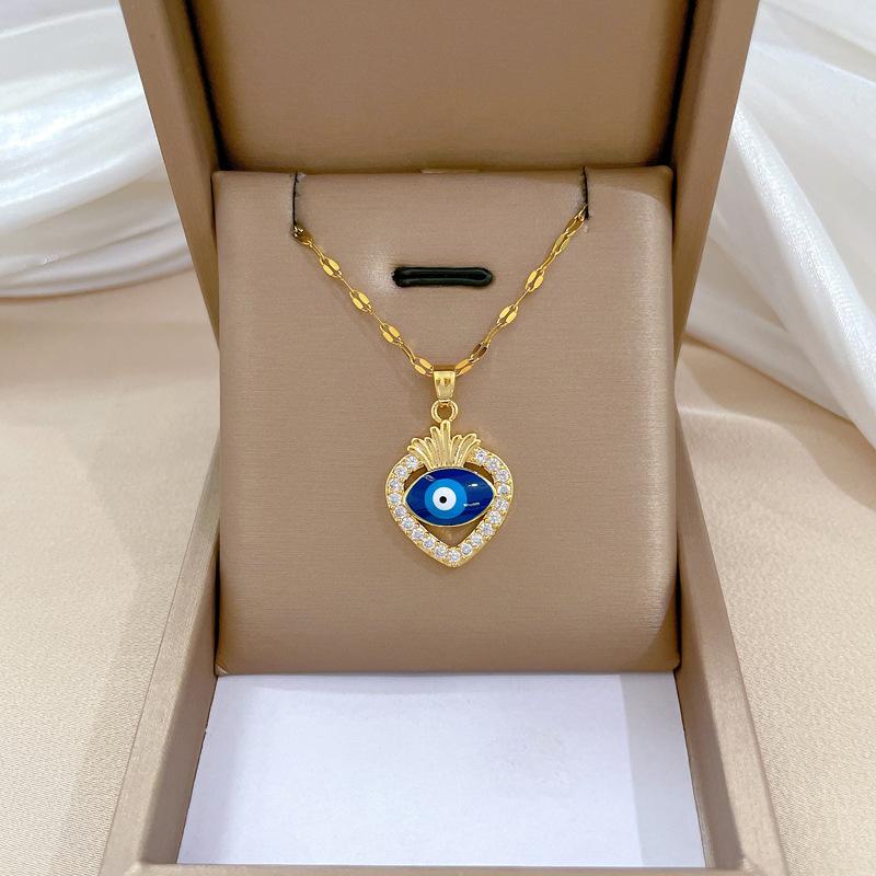 Light Luxury Full Diamond Micro-Inlaid Design Temperament Smart Shining Necklace Women, Simple Pendant