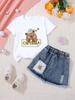 Set di gonne casual in denim alla moda per bambine
