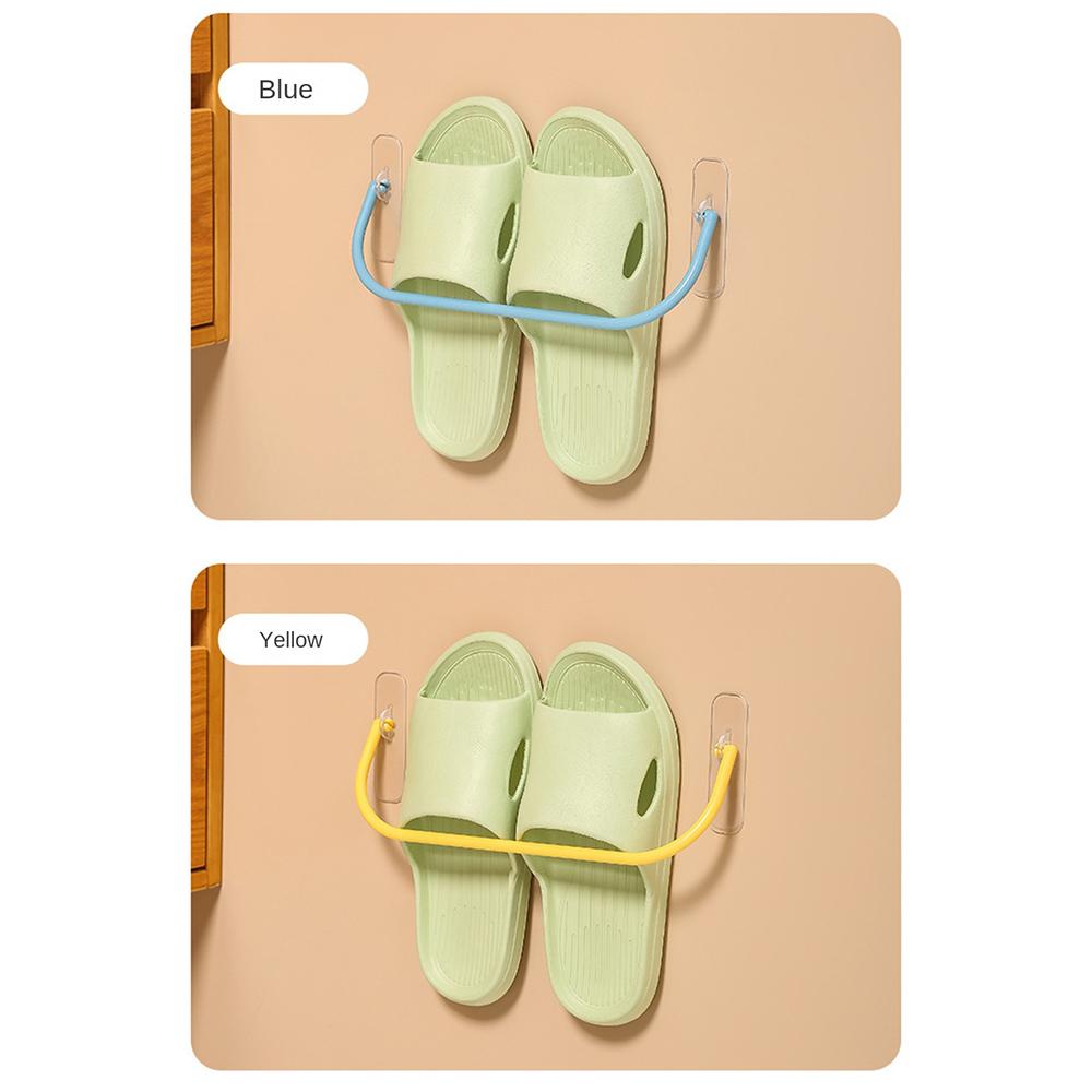 Creative Storage Shoe Holder Traceless No Punching Reliable Strong Bathroom Supplies Bathroom Shoe Rack Wall Mounted