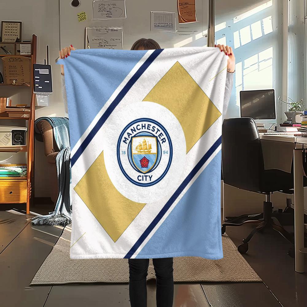 Manchester City Football Club3 Flannel Blanket, High quality Comfortable for All Seasons, Home Decor, Warmth and Comfort