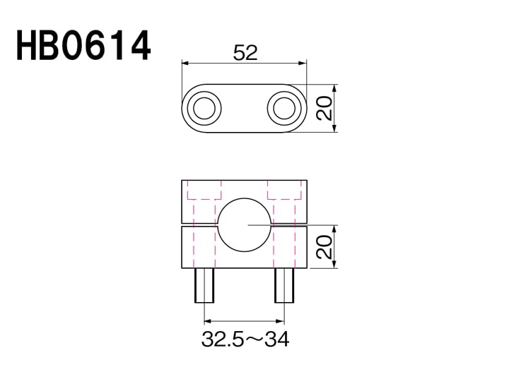 HURRICANE Lenkerbügel-Kit BM Conti Typ 2 Schwarz HBK684BS YZF-R25 (Modell ohne ABS)