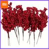Xiaomi 12/1PCS Set of Bright Red Artificial Christmas Tree Decoration Berries - DIY Holiday Decoration