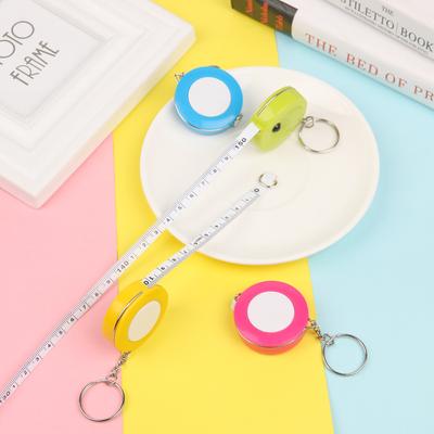 Portable Candy Color Measurement Camping Tape Measure Soft Ruler Measuring Tool Keychain
