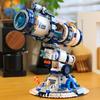 Creative Panda Mecha Astronaut Building Blocks Telescope Technology Space Station Globe Science Educational Birthday Gift