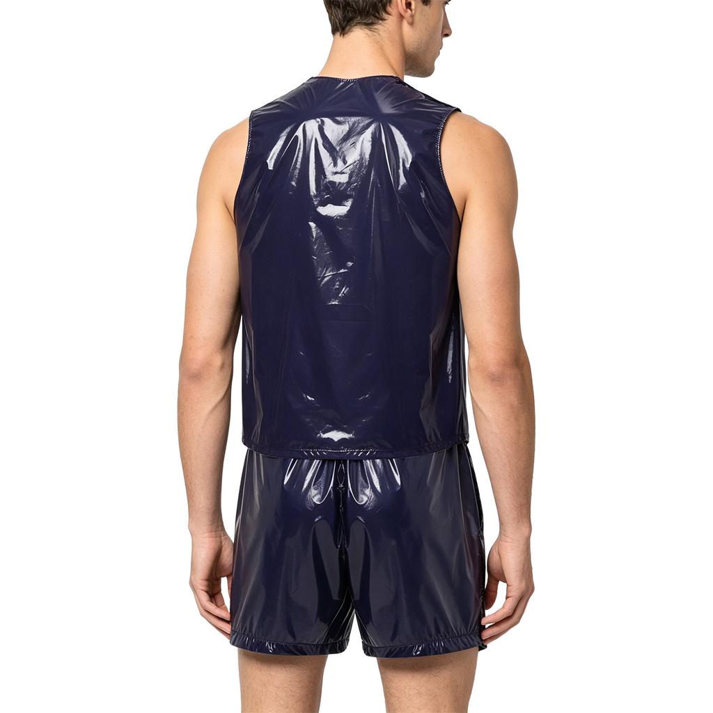 Traje de Sudoración Impermeable para Hombre S-3XL Top sin Mangas y Boxer con Cierre Lateral Ropa Deportiva Adaptativa para el Cuidado de Personas con Discapacidad