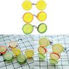Creative DIY Funny Glasses Lemon Shaped Picture Frame Photography Props Party Graduation Wedding Bride Photo Props Decoration