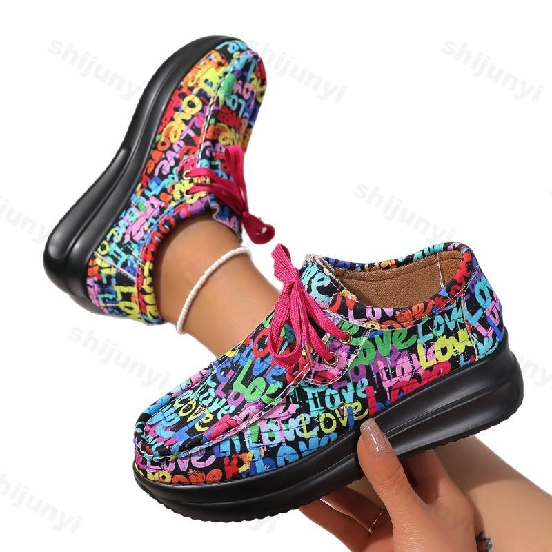 Fashion Fashion Casual Shoes for Women Summer 2025 New Thick Soled Color Blocked Outdoor Beach Comfortable Lightweight Trendy Sneakers