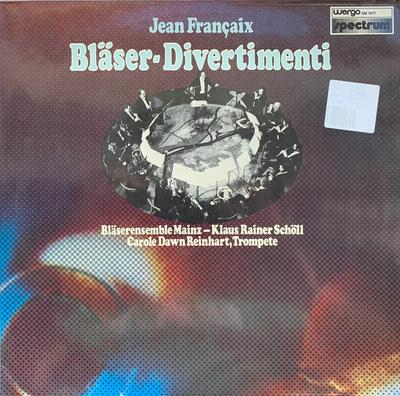 LP-Schallplatte JEAN FRANAIX BLSER ENSEMBLE MAIN BlserDivertimenti SM1017 WERGO 1977 Deutschland Klassik Gebraucht