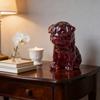 Resin Craft Pet Statue With Genuine Water Crystal For Modern Living Room Accent