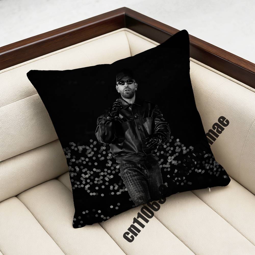 For F-Feid El Green Print La Saga Disc 4 Throw Pillow Case Sham 45X45Cm 35X35Cm Square Bedroom Pillowcase Cushion Cover