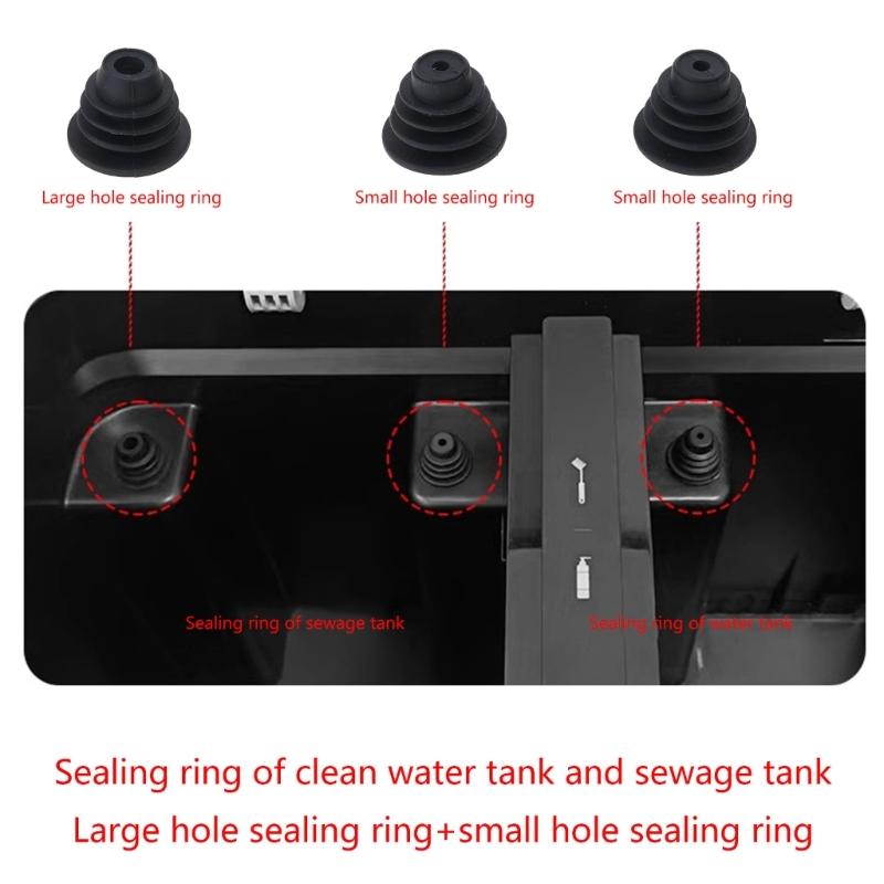 Sweeping Robot Accessories Tanks Cleaning Water Tanks Rubber Plug Sealing Rings Part for T10/T10 PLUS/X1/X1 PLUS