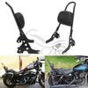 Harley XL883/1200/X48 Rear Backrest with Quick Release Seat Cushion and Luggage Rack for Motorcycle Modification