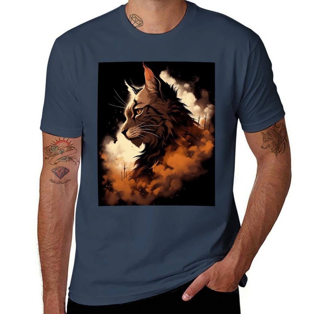 Tigerstar Graffiti T-Shirt T Shirts with Prints T Shirts for Man Slim Fit Cotton T Shirts Man 100% T-Shirt