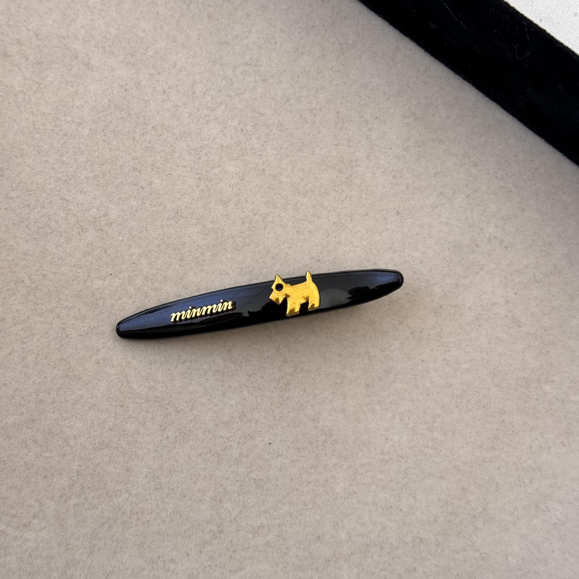 Высококлассные и Милые Маленькие Заколки для Волос Собачки, Боковые Челки, Челки, Однорядные Заколки для Волос, Заколки-Клювики и Аксессуары для Волос чёрный