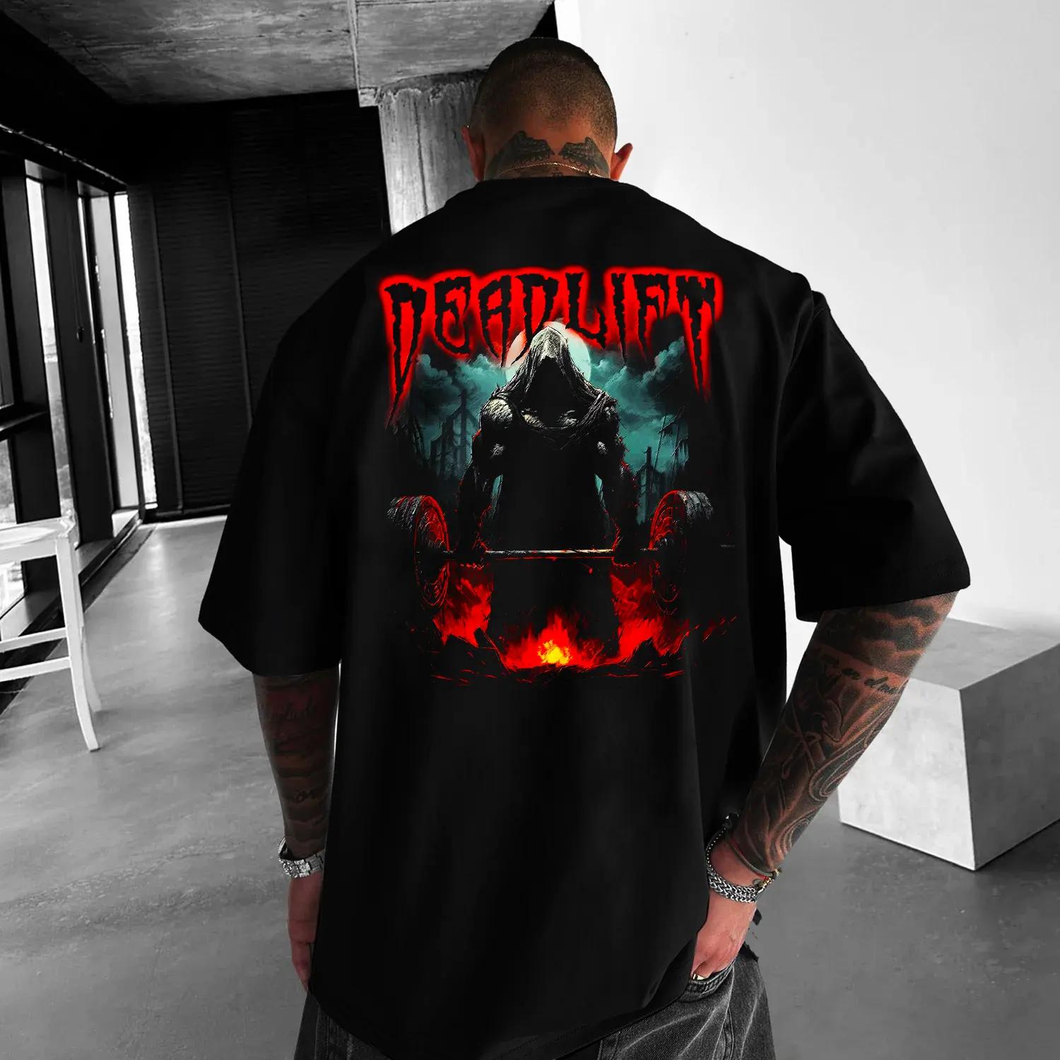 

Grim Reaper Cotton TShirt Gothic Streetwear Men Fitness Muscle Black - Men s Summer Cotton Graphic Tee S разноцветный