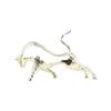 Gold-plated Hollow Metal Bull Statue Animal Sculpture Decorative Piece for Living Room Bedroom or Entryway Home Decoration Gift