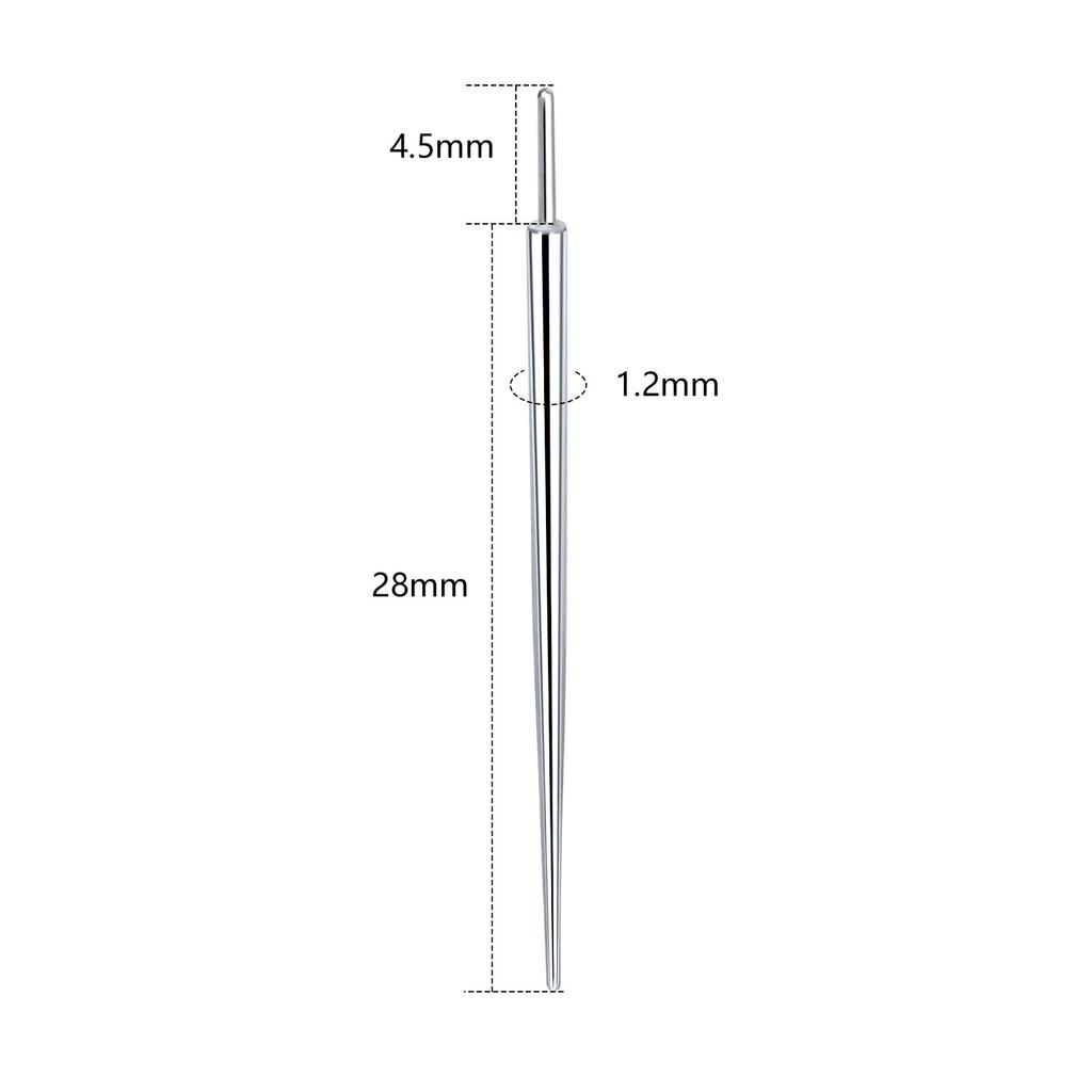 1/5Pcs Stainless Steel Duide Rod Piercing Stretching Tool for Internally & Externally Threaded Jewelry Body Piercing Tools