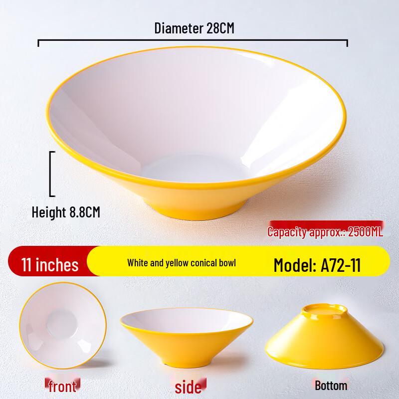 Ruhan Nordic Style Melamine Ramen Noodle Bowl