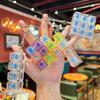 Popular Russian Key Keychain Transparent Fingertip Decompression Luminous Toy Mechanical Keyboard Car Key