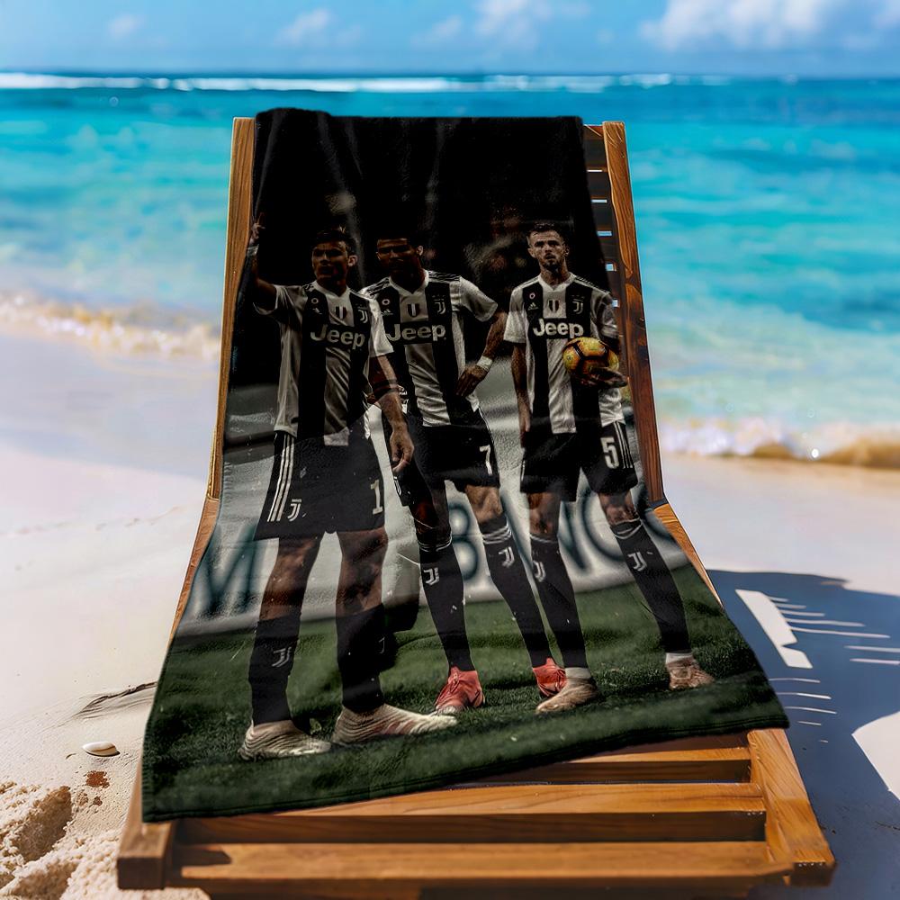 Juventus Beach Towel Super Soft Microfiber Quickdry Fabric Comfortable Lightweight Suitable For Swimming Gym Camping Yoga Vacation