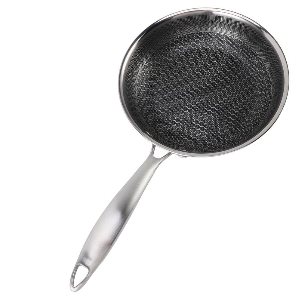 316 Edelstahl Bratpfanne Verbundboden Universal Verhindert Anhaften Leicht zu Reinigen Bratpfanne für