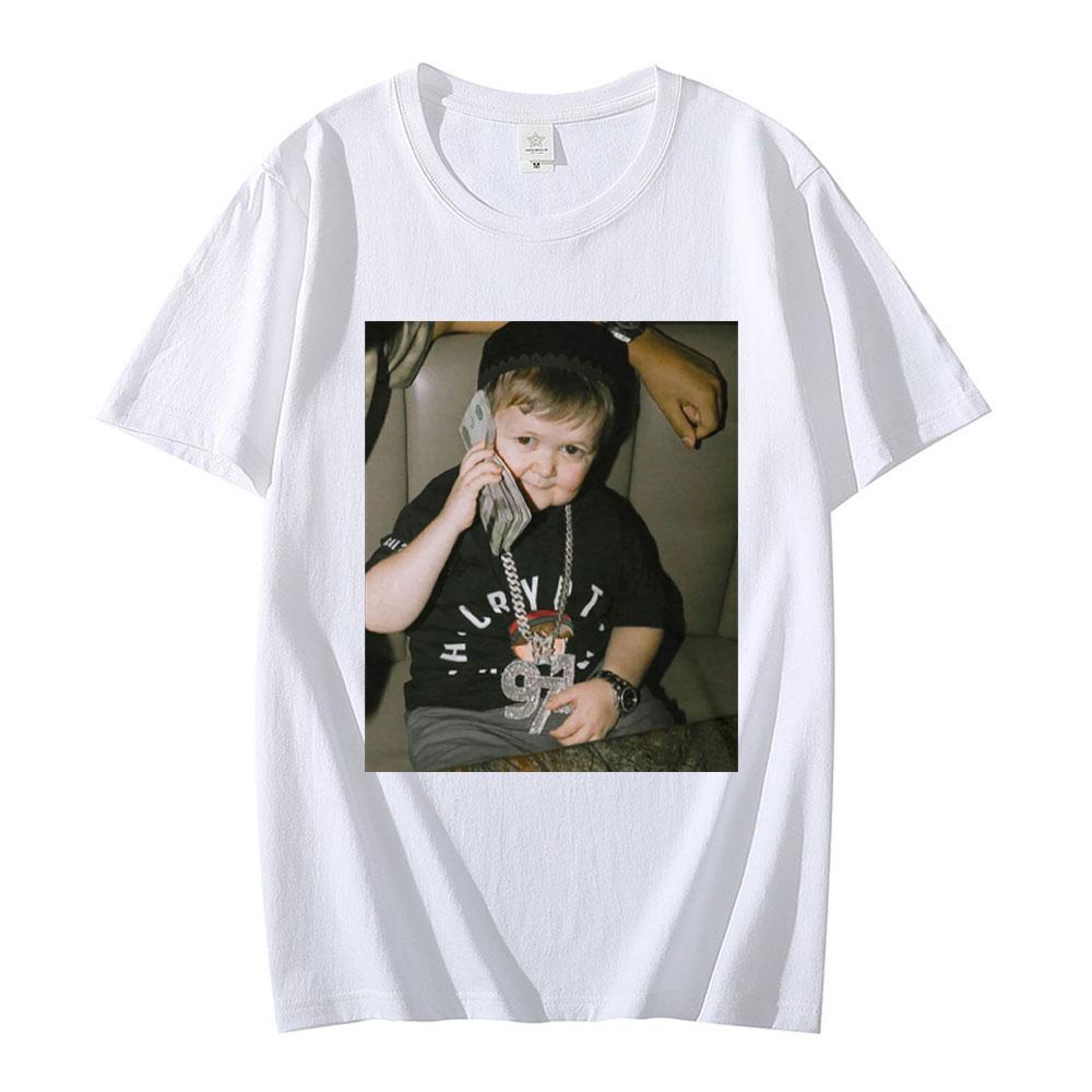 Hasbulla Fighting Meme Tshirt Mini Khabib Blogger Graphic Tshirts Unisex Women High Quality Oversized Tee Shirt Unisex Streetwear