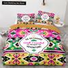 Boho Tribal King Queen Duvet Cover Bohemian Symbol Style Bedding Set Exotic Ethnic Customs Quilt Cover Polyester Comforter Cover