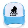 Never Forget Harambe Print Baseball Cap Summer Casual Mesh Trucker Cap Adjustable Sports Hat