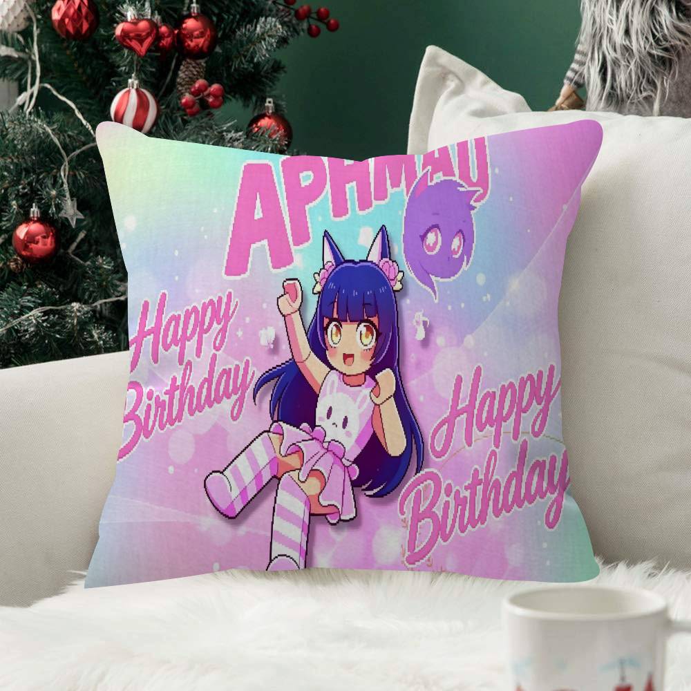 Aphmau Cute Cats Pillow Case For Home Bedroom Car Office Decoration Living Room Sofa Cushion Cover Suitable