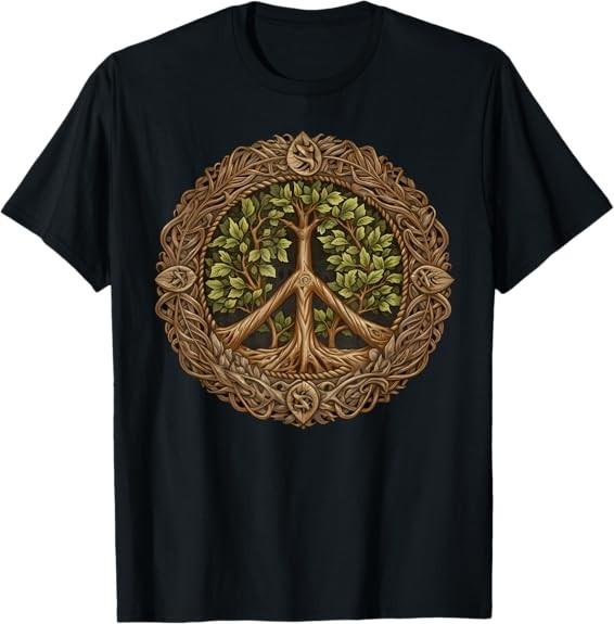 MOST POPULAR! Tree of Life Peace Design Best Gift T-Shirt S-3XL XXXXL