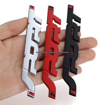 3D Metall Sportwagen Seiten- & Heckaufkleber – SPORT Schriftzug Modifikation