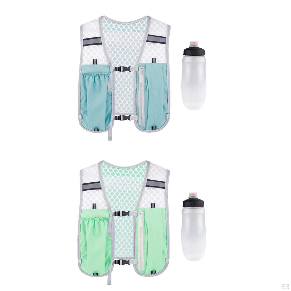 Rucsac Hidratare Vestă Geantă Sport Apă cu Bidon Moale 550ml pentru Camping Alpinism