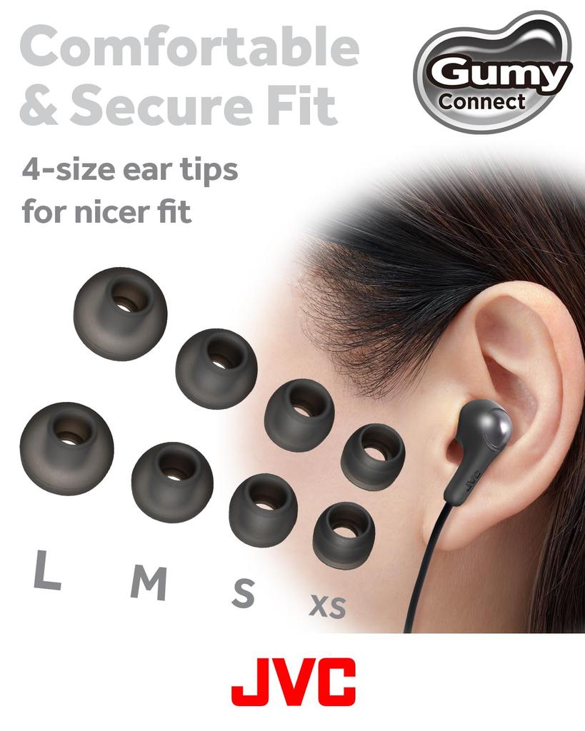 Bulk JVC Kenwood Wired Earphones with USB Black Purchase HA-FR9UC-B Microphone, Type-C In-Ear, Type-C, 1.2m, (HA-FR9UC)