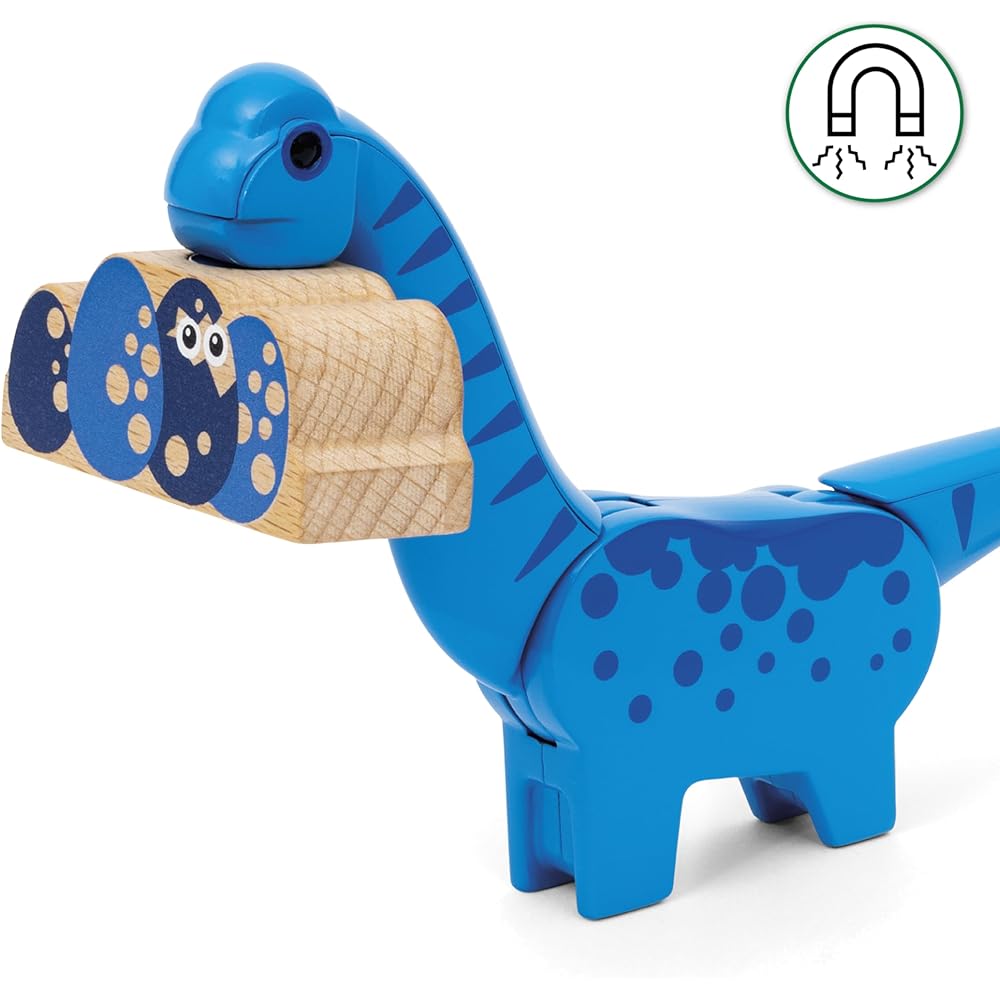 Brio Dinosaur Battery Train 36096 Wooden Toy for Ages 3 and Up Educational Play Vehicle