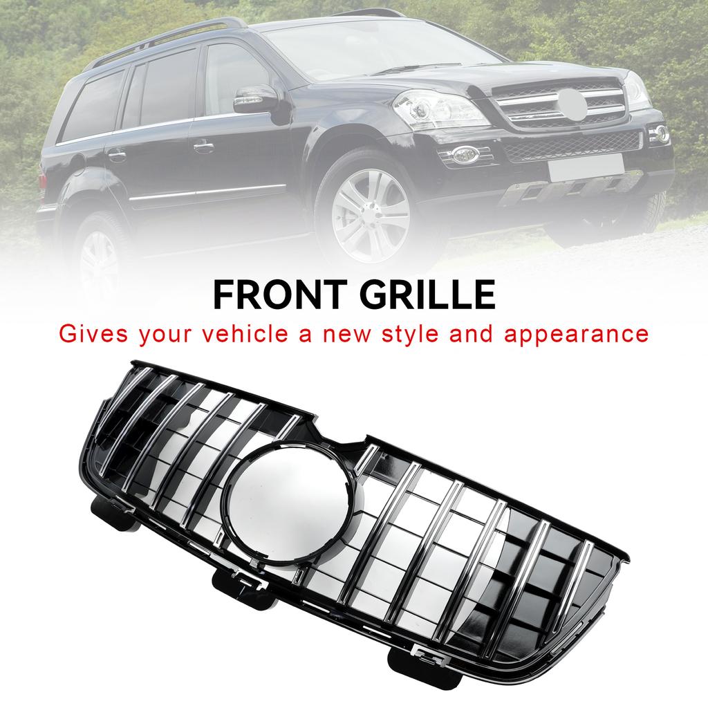 Front Bumper Grill Grille Fit Mercedes-Benz GL X164 GL450 GL500 2010-12 Chrome