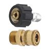 High Pressure Quick Connector Brass Garden Irrigation Connector Quick Coupling Hose Fitting for Pressure Wash Gun for Water Pipe