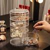 Jewelry Storage Box Multi-layer Rotating Finishing Earrings Ear Studs Hairpin Headgear Head Rope Simple and Exquisite Jewelry Box Acrylic
