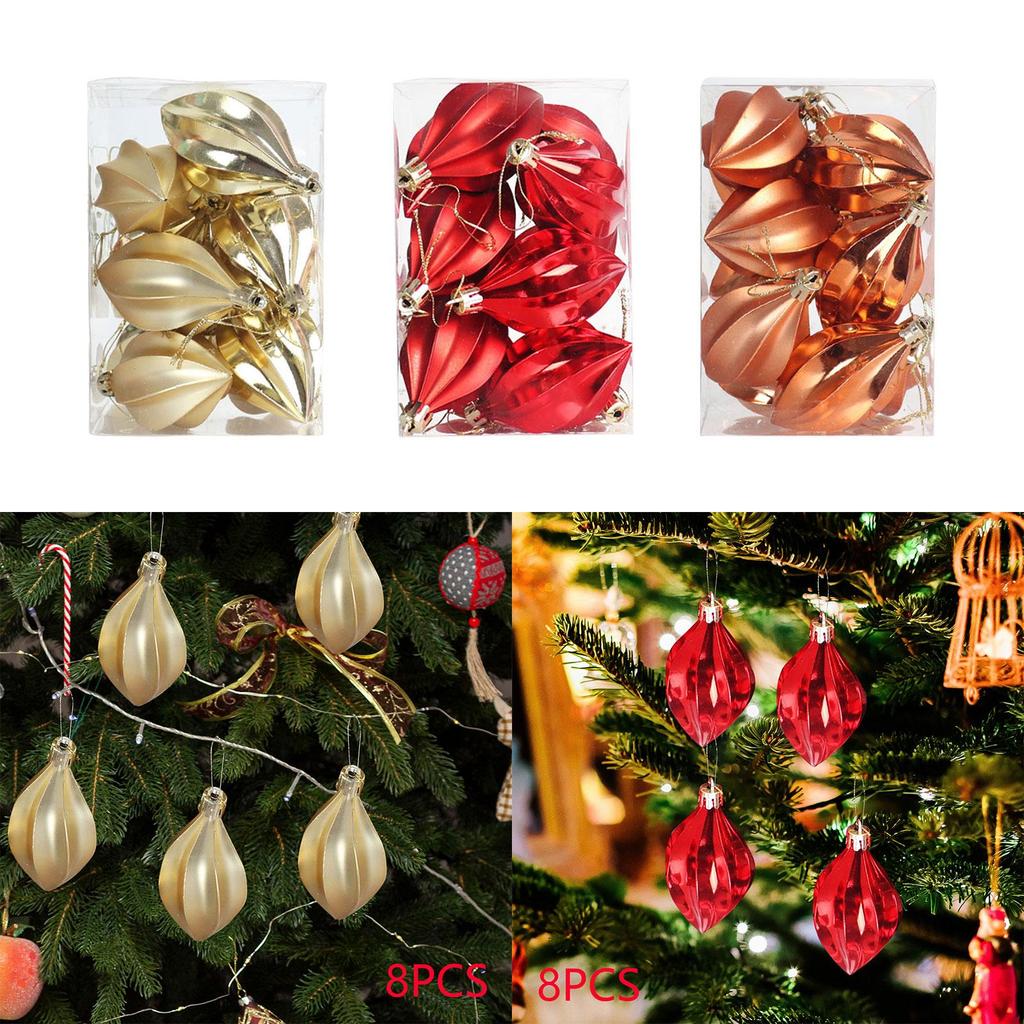 8Pcs Christmas Pendant Mini Christmas Tree Hanging Christmas Tree Decoration for Festival Fall Party Favors Bedroom Living Room