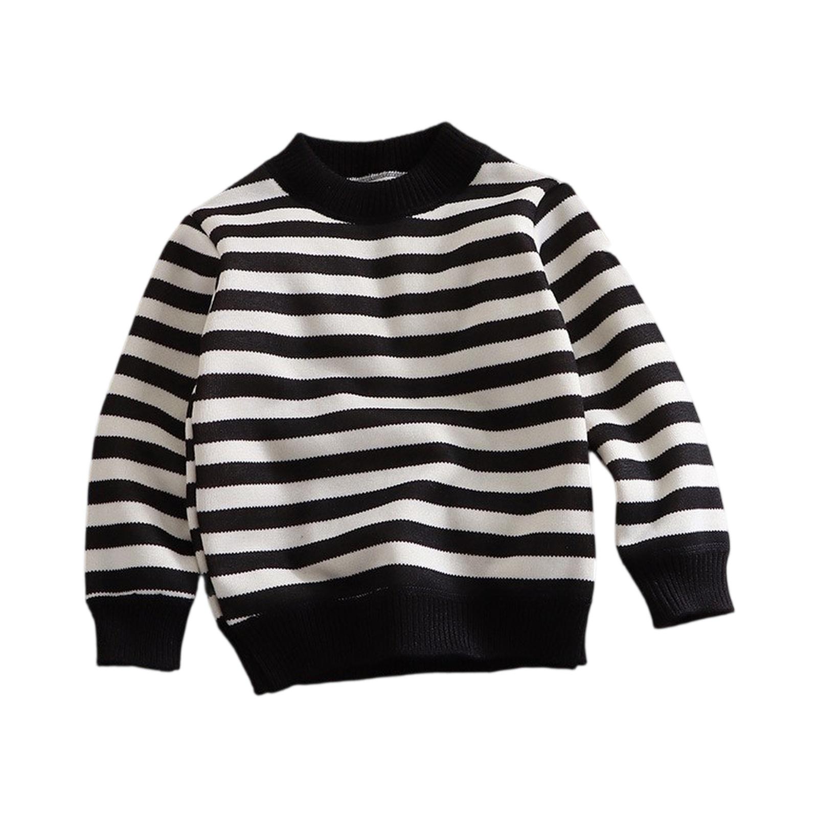 

Модный флисовый свитер с горловиной для девочек 80 чёрный