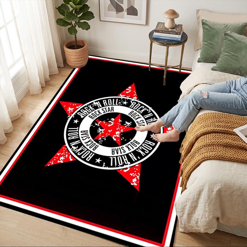Rock Star Living Room Nonslip Area Rug Soft Carpet For Bedroom Game Playroom Sofa Office Home Decor Doormat Christmas Gift C9262083