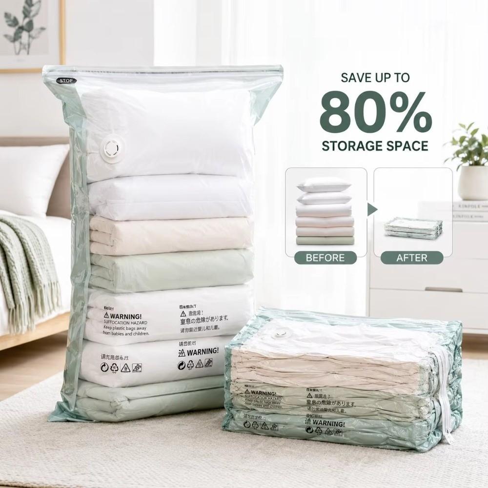 Compression Design Vacuum Storage Bags No Pump Closet Organizer Bags Closet Organization