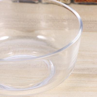 6 Zoll Glasschale Hitzebeständig Transparent Salat Dessert Obst Servierschale für Party Hochzeit Catering Klares Geschirr Snack