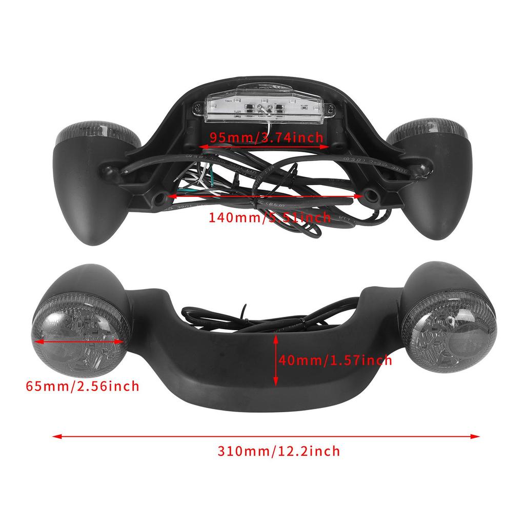 Harley Street Glide LED Taillight with Bracket for Turn Signal Brake (2010-2021)