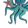 Holz Oktopus Wanddekoration See Strandhaus Badezimmer Ozean Wandkunst Küsten Nautisch Meerestier Hängendes Ornament